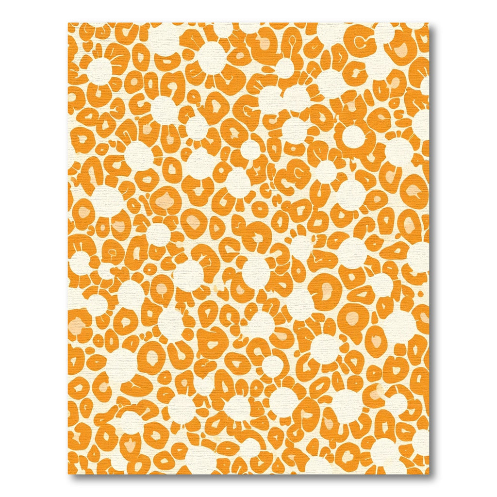 Orange Daisy Leopard Burst Rug