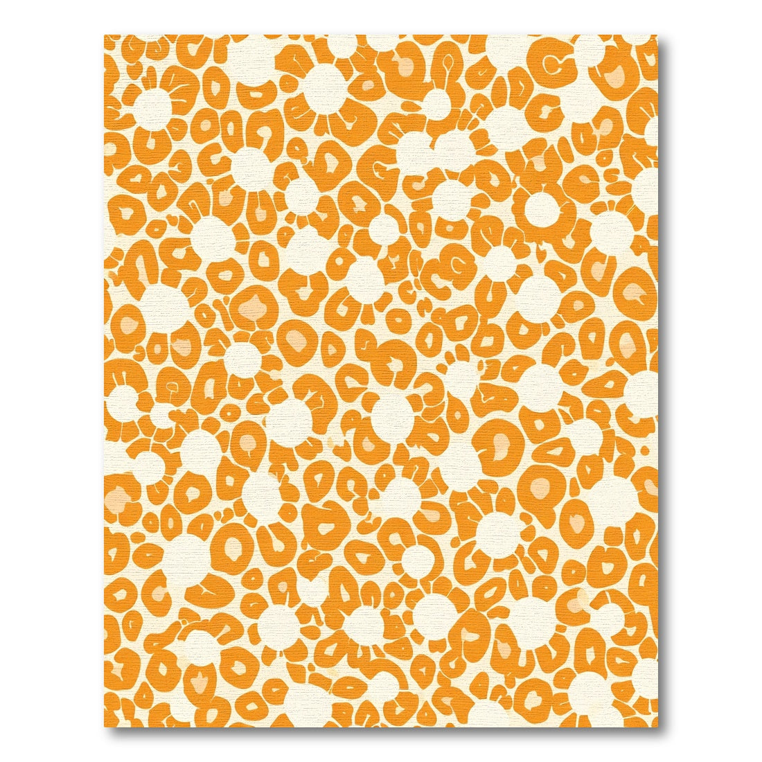 Orange Daisy Leopard Burst Rug