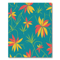 Coral Yellow Floating Floral Vines Rug