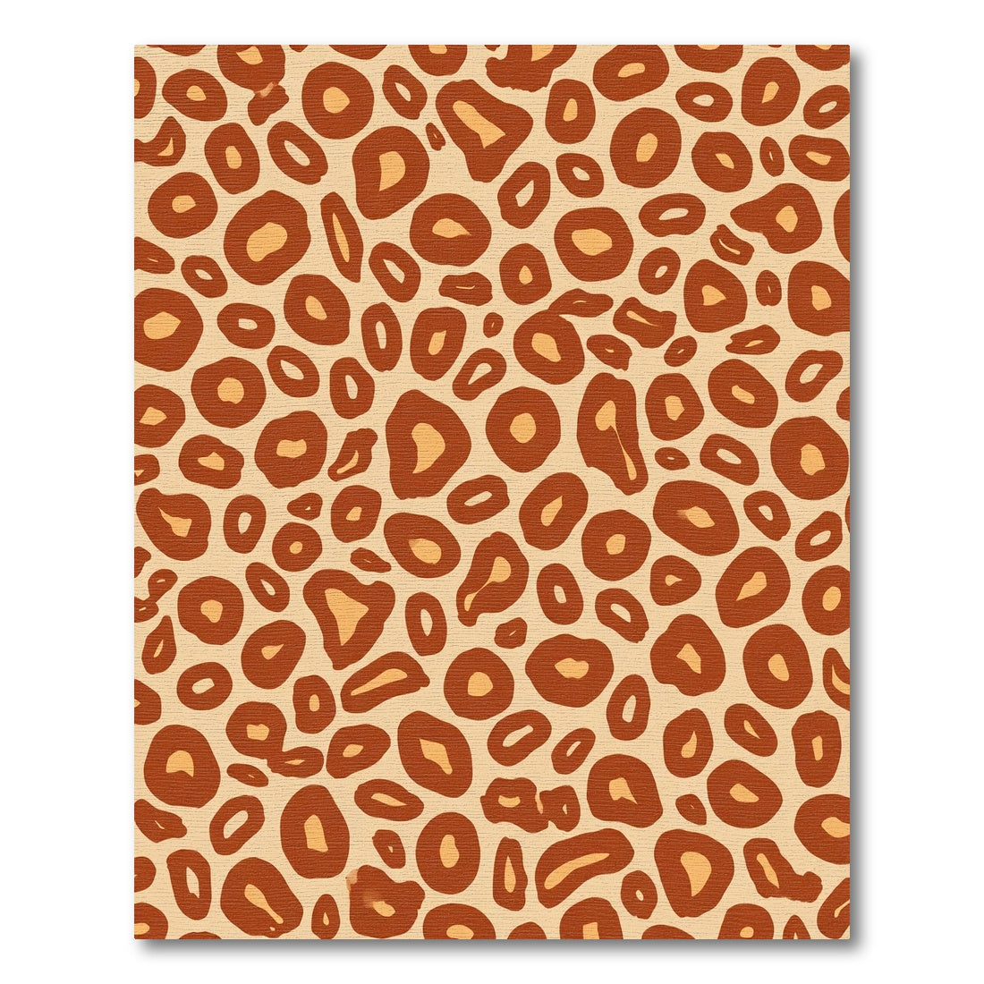 Brown Tan Spots Abstract Rug
