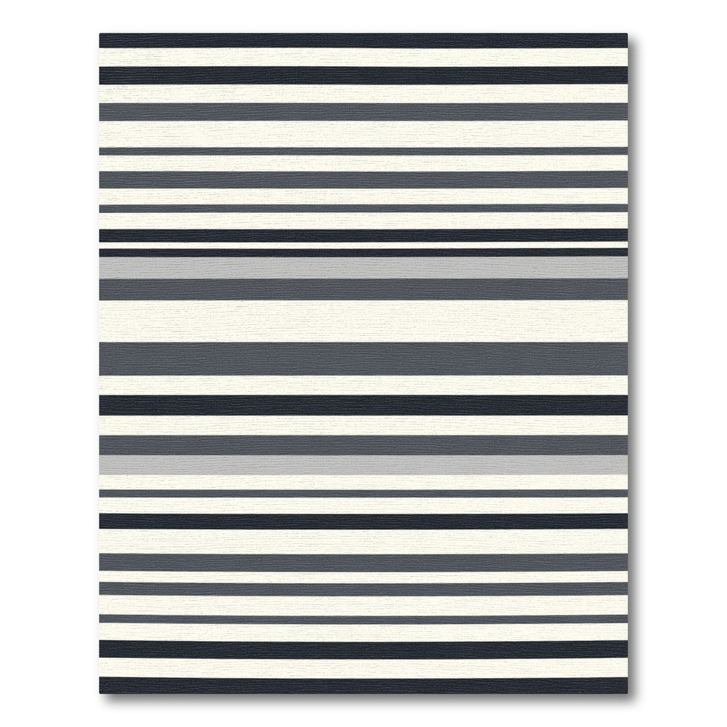 Monochrome Horizontal Stripe Arrangement Rug