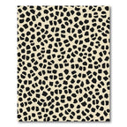 Cream Black Irregular Spots Rug