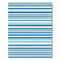 Coastal Blue and Cream Stripe Rug