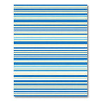 Coastal Blue and Cream Stripe Rug