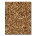 Brown Swirls Animal Print Abstract Rug