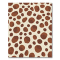 Brown Spotted Natural Organic Shapes Rug