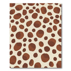 Brown Spotted Natural Organic Shapes Rug