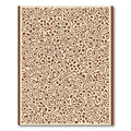 Organic Brown Swirl Dot All Over Rug