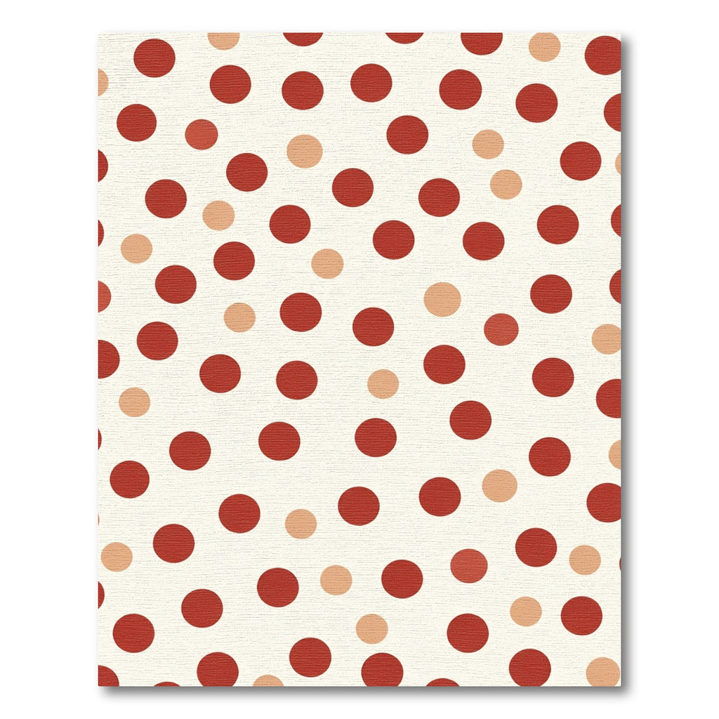 Crimson Tawny Polka Dot Splash Rug
