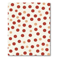 Crimson Tawny Polka Dot Splash Rug