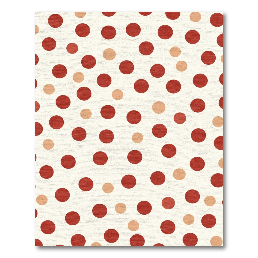 Crimson Tawny Polka Dot Splash Rug