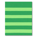 Fresh Green Two Tone Stripes Rug