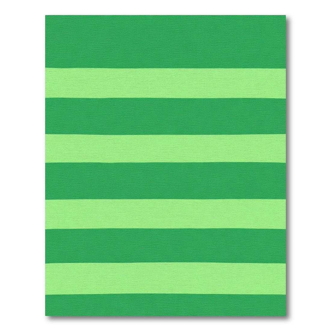 Fresh Green Two Tone Stripes Rug