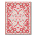 Crimson Blush Floral Medallion Rug