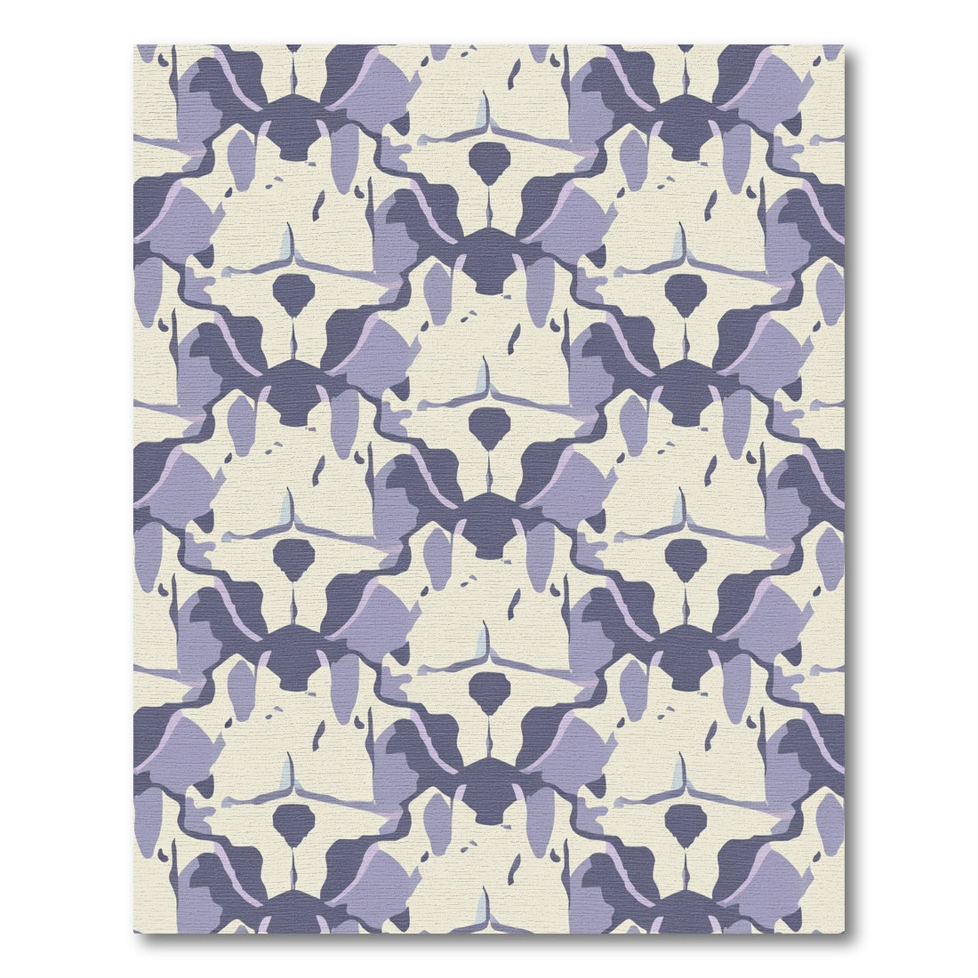 Amethyst Abstract Symmetry Texture Rug