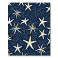 Cream Starfish Upon Navy Coral Rug
