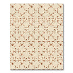 Earthy Brown Starburst Geometric Arrangement Rug