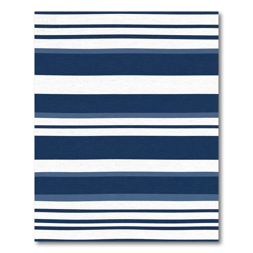 Classic Navy White Stripe Harmony Rug