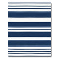 Classic Navy White Stripe Harmony Rug