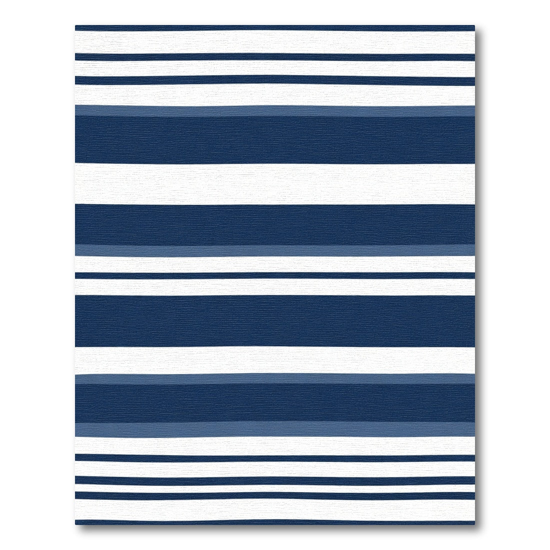 Classic Navy White Stripe Harmony Rug