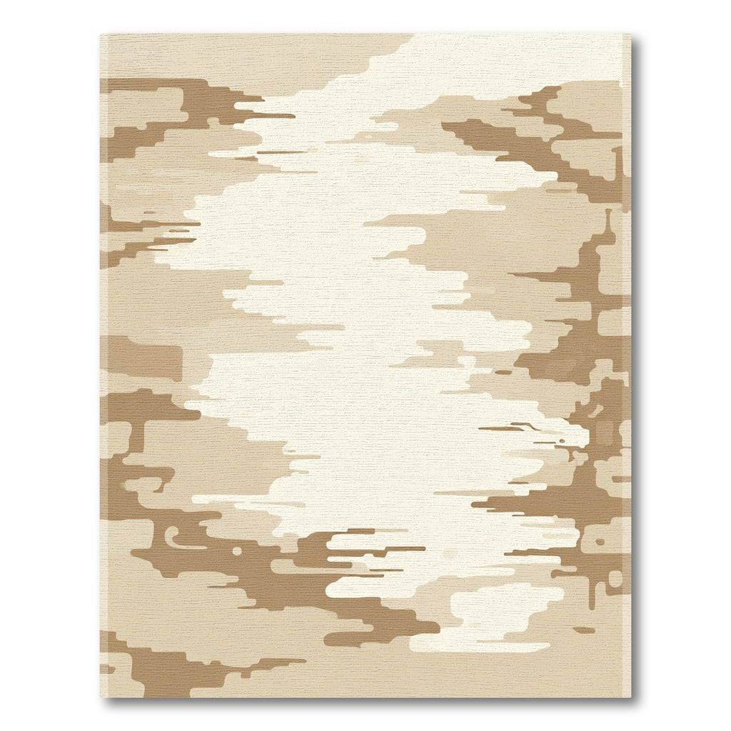 Sandy Beige Abstract Horizon Rug