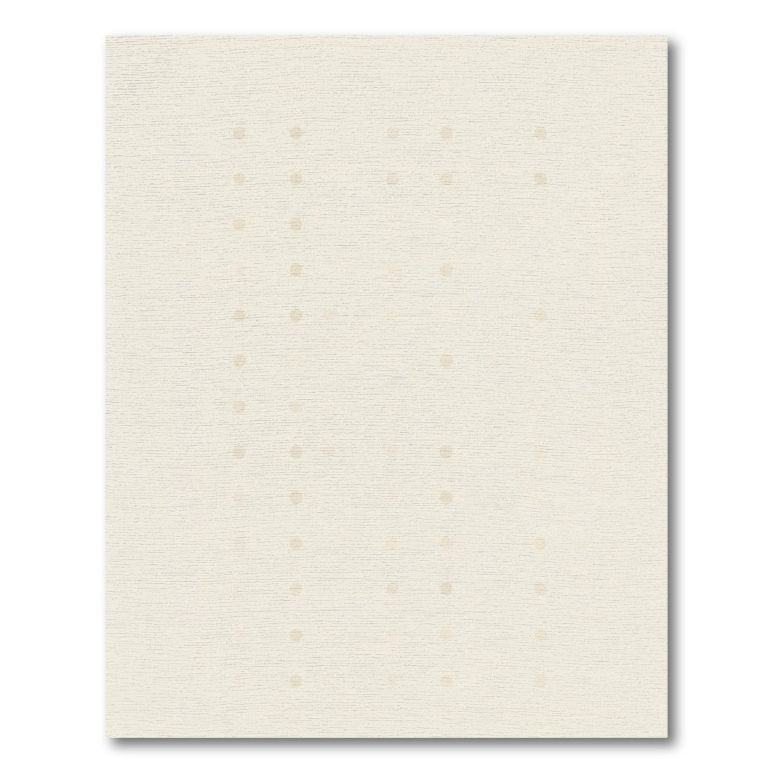Subtle Beige Polka Dot Grid Rug