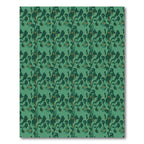 Deep Green Abstract Foliage Vines Rug