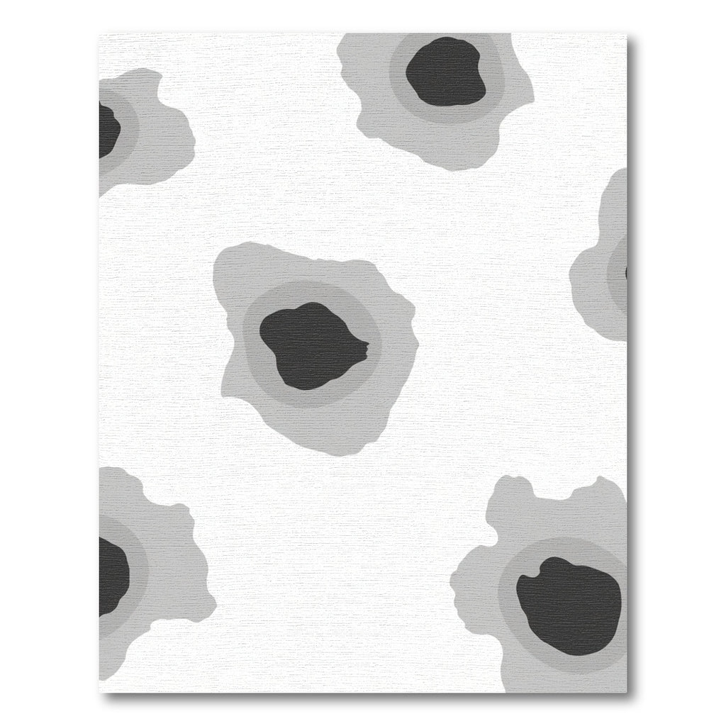 Monochromatic Abstract Bullet Hole Shapes Rug