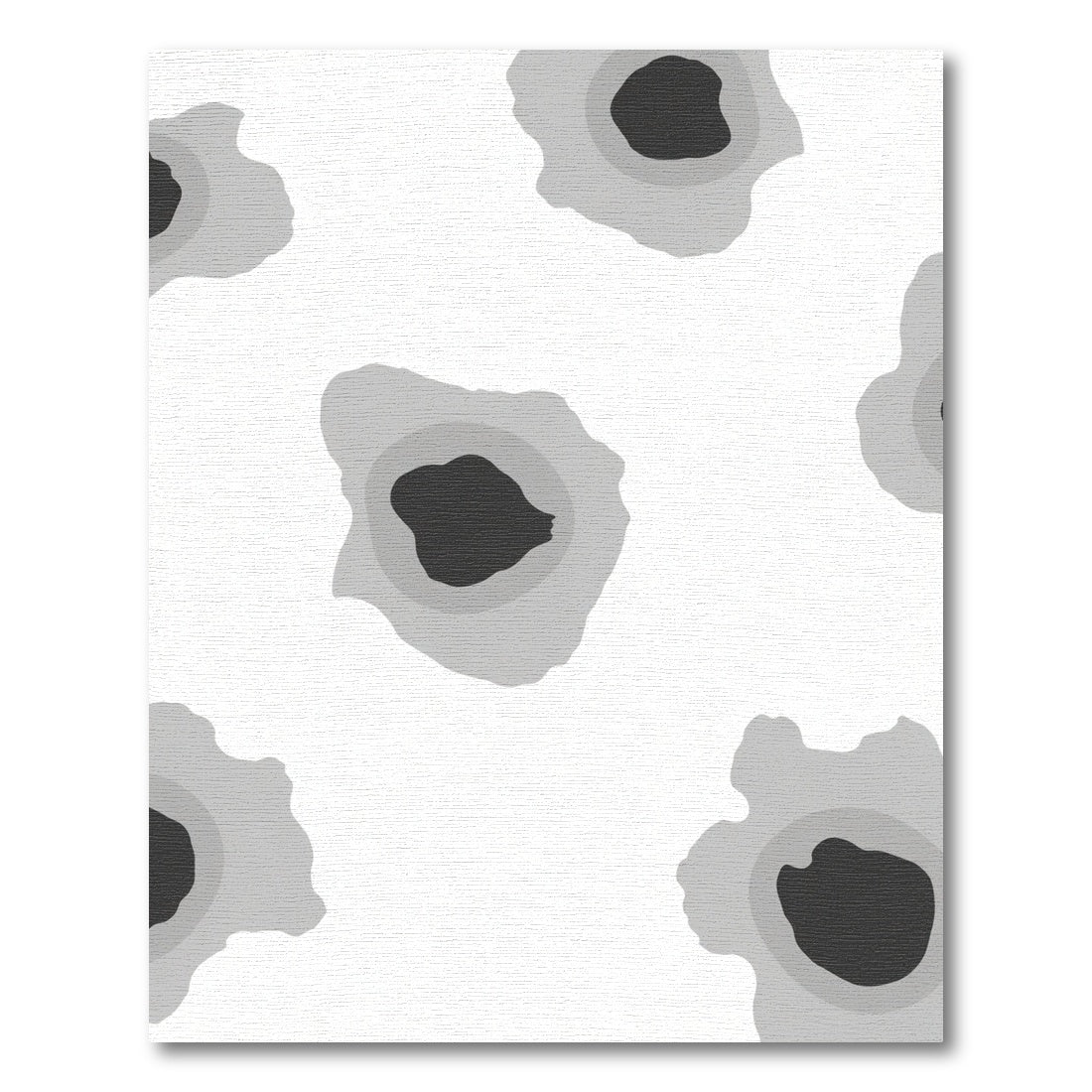 Monochromatic Abstract Bullet Hole Shapes Rug