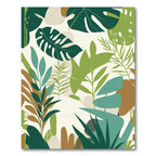 Tropical Leaf Abstract Blend Rug
