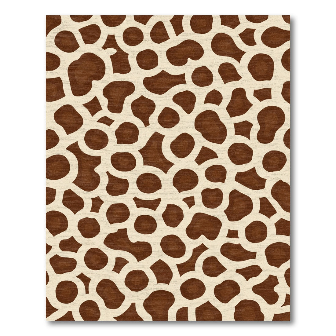 Brown Tan Organic Spotted Rug