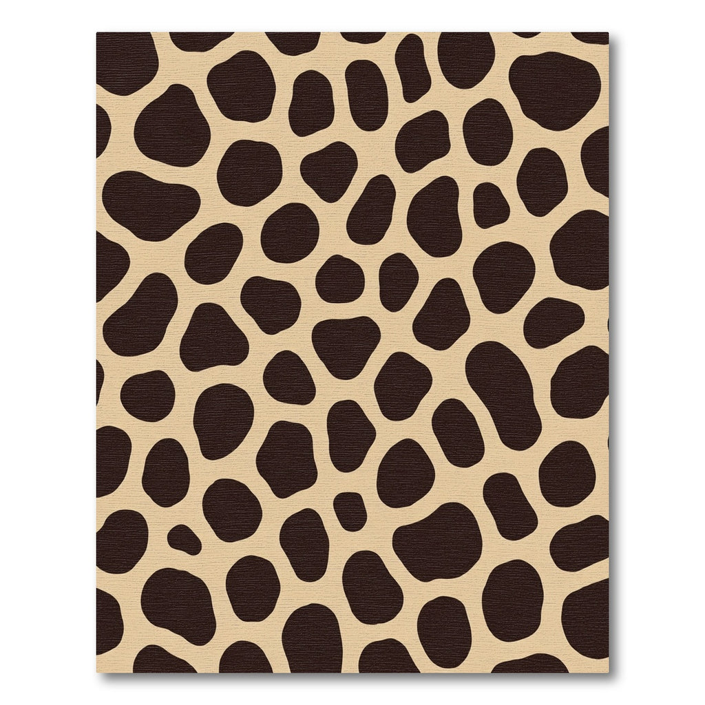 Brown Spots Beige Tortoiseshell Accents Rug