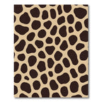 Brown Spots Beige Tortoiseshell Accents Rug