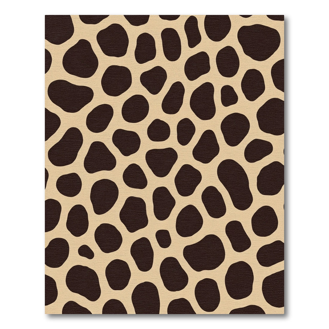 Brown Spots Beige Tortoiseshell Accents Rug