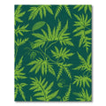 Green Fern Frond Tropical Lush Rug