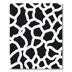 Monochrome Abstract Organic Network Rug