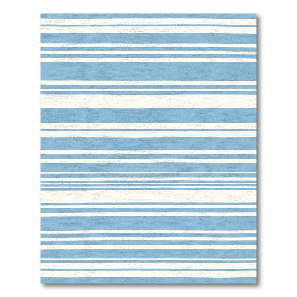 Soft Blue Stripe Contemporary Rug