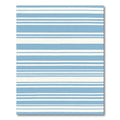 Soft Blue Stripe Contemporary Rug