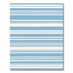 Soft Blue Stripe Contemporary Rug