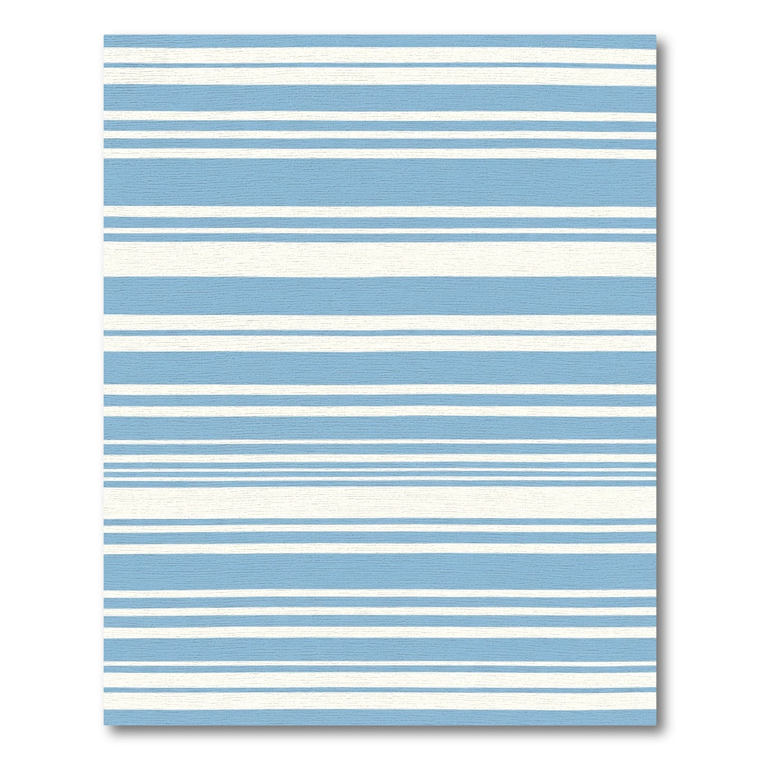 Soft Blue Stripe Contemporary Rug