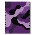 Purple Black Amorphous Flow Rug