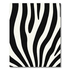Black White Zebra Stripes Rug