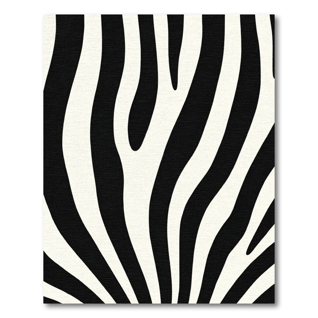 Black White Zebra Stripes Rug