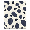 Cream Blue Blob Organic Texture Rug