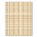 Amber Horizontal Lines Grid Rug