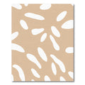 Taupe White Organic Blob Arrangement Rug
