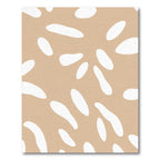 Taupe White Organic Blob Arrangement Rug