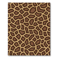 Brown Tan Animal Spots Rug