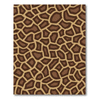 Brown Tan Animal Spots Rug