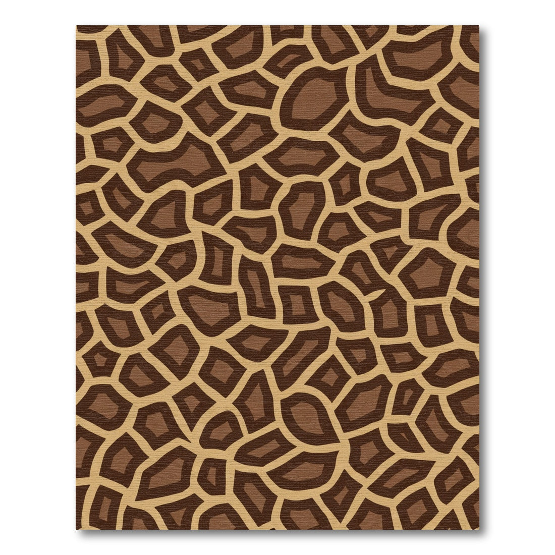 Brown Tan Animal Spots Rug